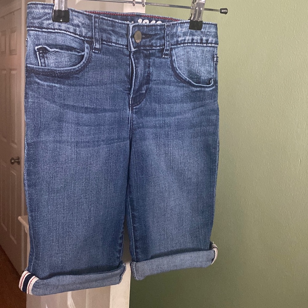 Kids stretch denim shorts